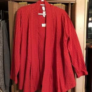 Jones New York cardigan and sleeveless shirt